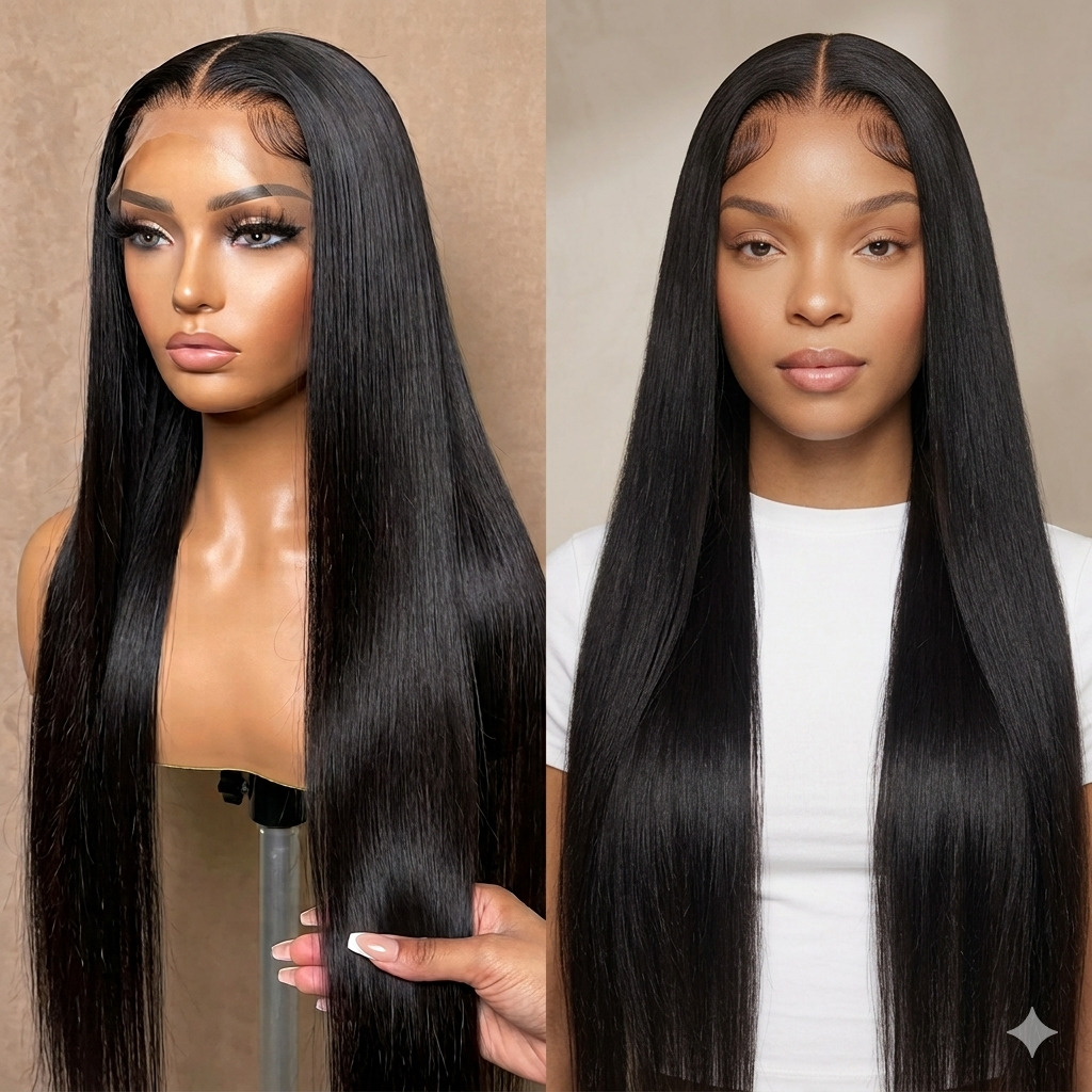 250 Density 13X4 13X6 Transparent Bone Straight 30 40 Inches Lace Front Human Hair Wigs Brazilian Frontal Wigs for Women